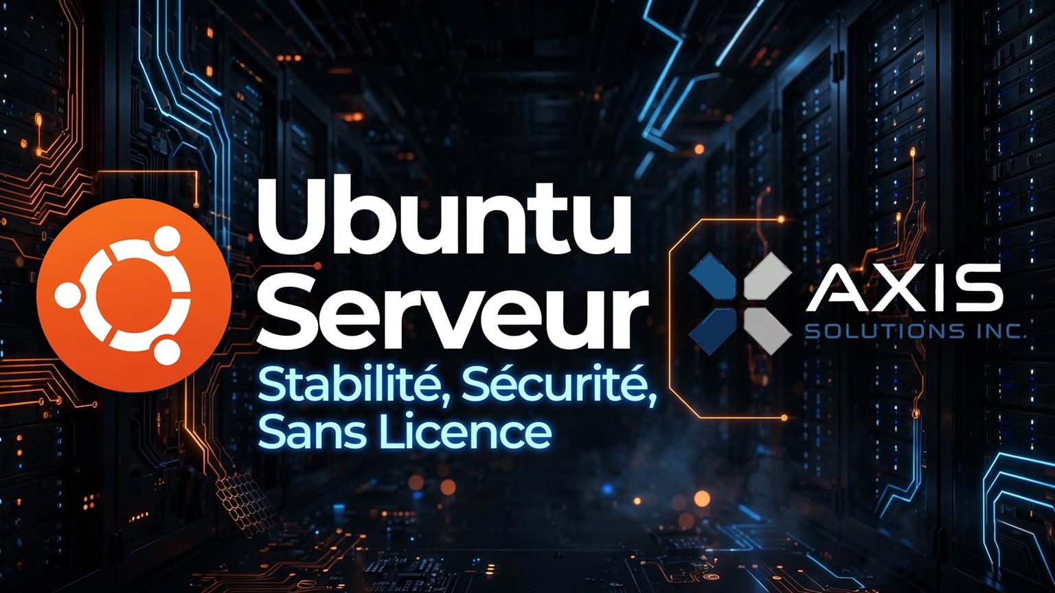 Ubuntu Serveur par Axis Solutions Inc. - Stabilité, Sécurité, Sans Licence
